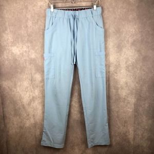 Betsey Johnson Pants Womens XS Buttercup Scrub Light Blue Pull On Pockets